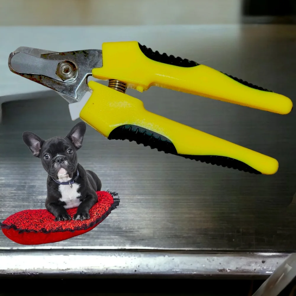 Conairpro dog nail clippers and Woofie dog photography tool